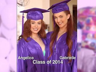 Dekleta izginil divje - presenečenje graduation zabava za teens konci s lezbijke seks film